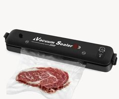 Вакуумный упаковщик WIEKK / Vacuum Sealer / Запайщик пакетов / Вакууматор для продуктов / Упаковщик