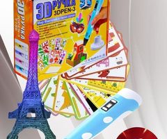 3D ручка "3DPEN-3" с трафаретами и пластиком, с LED-дисплеем