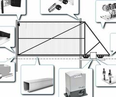 Комплект комплектации для сдвижных ворот! Стоп цена! 7500!