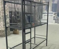 Металлические кровати для бытовок, трехъярусные кровати